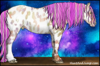 Horse Color:Painted Nacre White Spotted Silver Sable Champagne Dun Near Leopard