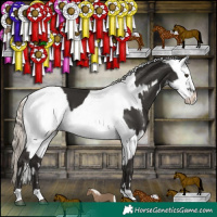 Horse Color:Liver Chestnut Mushroom  and Liver Chestnut Mushroom Snowflake Varnish 