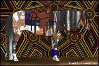 Horse Color:White Spotted Bay Ice