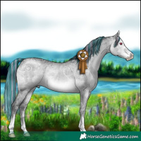 Horse Color:Painted Brown Chinchilla Ice Dun Mushroom Brindle 