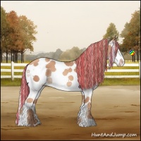Horse Color:Painted Gold Champagne Sabino Splash Tobiano 