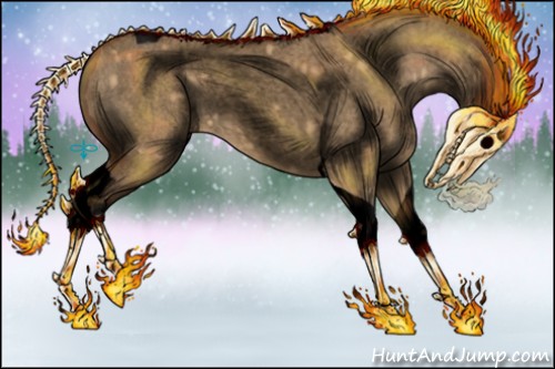 Horse Color:Void Bay Roan Dun Tobiano 