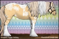Horse Color:Palomino Ice Dun Tobiano