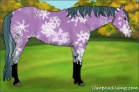Horse Color:Watercolor White Spotted Bay Ice Varnish 