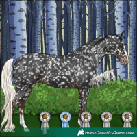 Horse Color:Liver Chestnut Mushroom Snowflake Varnish