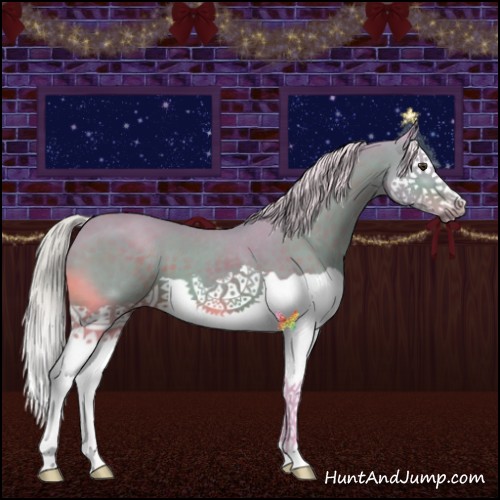 Horse Color:Watercolor Silver Brown Splash 