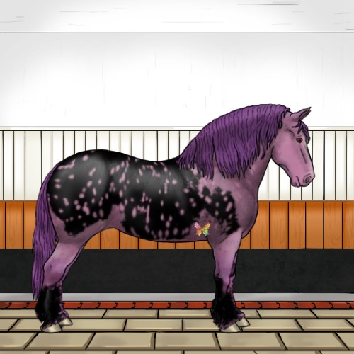 Horse Color:Void Watercolor White Spotted Classic Champagne Blanket 