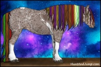 Horse Color:Painted Liver Chestnut Ice Tobiano 