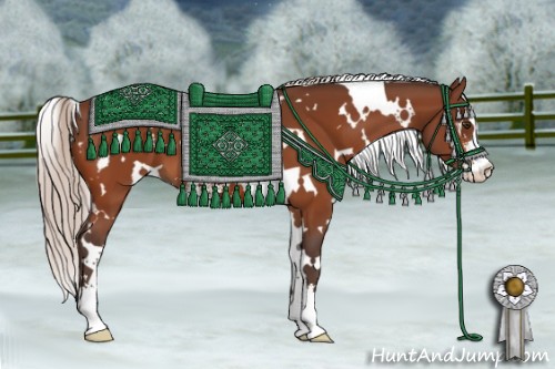Horse Color:White Spotted Silver Brown Sabino 