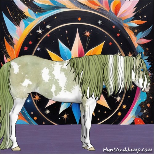 Horse Color:Watercolor White Spotted Classic Champagne Splash Appaloosa 