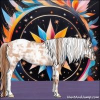 Horse Color:White Spotted Gold Champagne Ice 