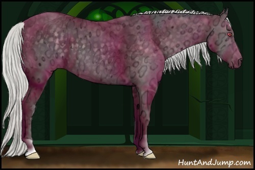 Horse Color:Silver Smoky Black Chinchilla Ice 