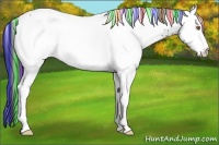 Horse Color:Painted White Spotted Black Ice 
