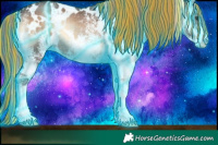 Horse Color:Painted Thunderstruck White Spotted Liver Red Onyx Rabicano