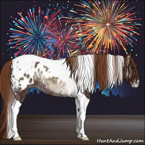 Horse Color:Red Onyx Ice Tobiano Appaloosa Rabicano 