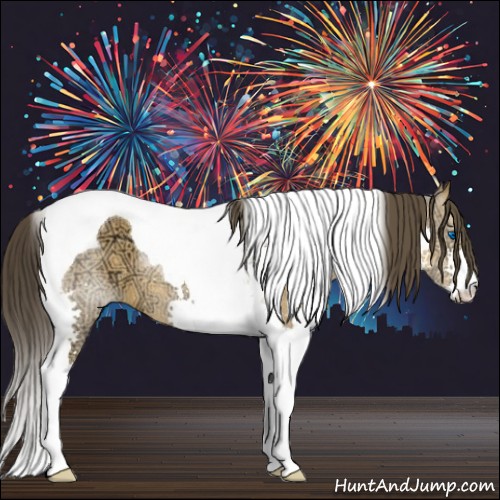 Horse Color:Buckskin Ice Splash Tobiano Rabicano