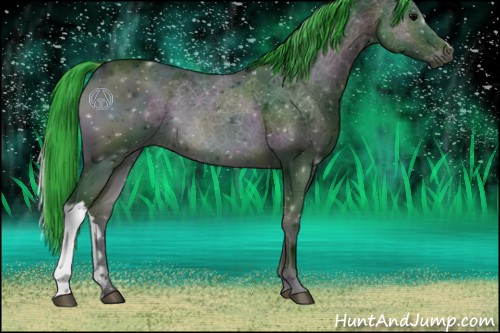 Horse Color:Watercolor Midnight Brown Ice Onyx 