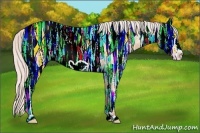 Horse Color:Silver Amber Champagne Ice Frame 
