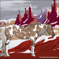 Horse Color:White Spotted Silver Brown Dun 
