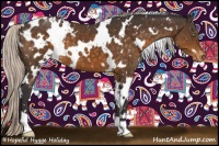Horse Color:White Spotted Silver Buckskin Blanket 