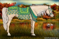 Horse Color:Palomino Pearl Sabino 