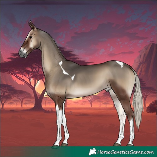Horse Color:Gray Silver Blue Onyx Tobiano 