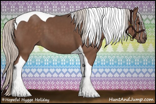 Horse Color:Silver Black Tobiano