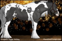 Horse Color:Black Sabino Tobiano