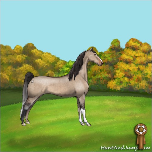 Horse Color:Brown Dun Varnish Brindle