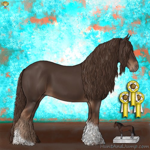 Horse Color:Liver Chestnut Tobiano Rabicano 