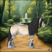 Horse Color:Bay Onyx Sabino Rabicano 