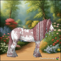Horse Color:Watercolor White Spotted Red Dun Splash 