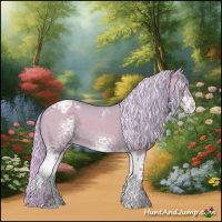 Horse Color:Watercolor White Spotted Silver Grullo Varnish 