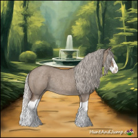 Horse Color:Silver Grullo Roan Splash Rabicano