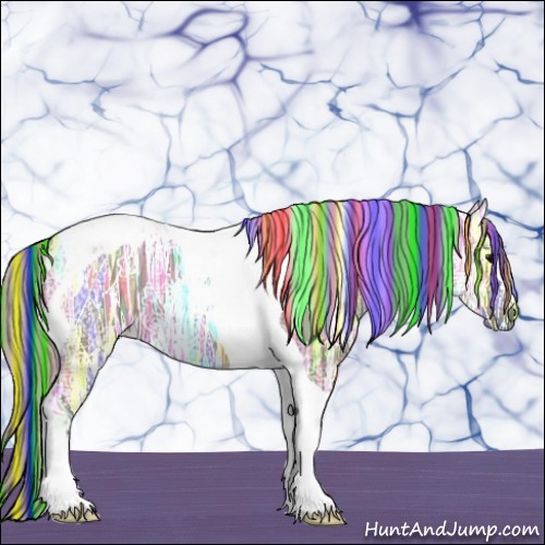 Horse Color:Painted Silver Grullo Ice Tobiano 
