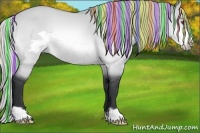 Horse Color:Painted Silver Brown Chinchilla Dun Frame