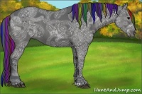 Horse Color:Painted Black Ice 