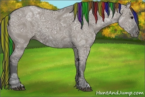 Horse Color:Painted Grullo Ice 