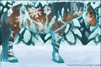 Horse Color:Thunderstruck White Spotted Buckskin Ice 