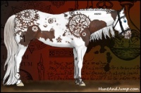 Horse Color:Silver Brown Splash Tobiano 