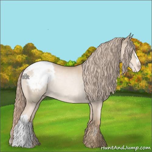 Horse Color:Chocolate Palomino Pearl Varnish Rabicano 