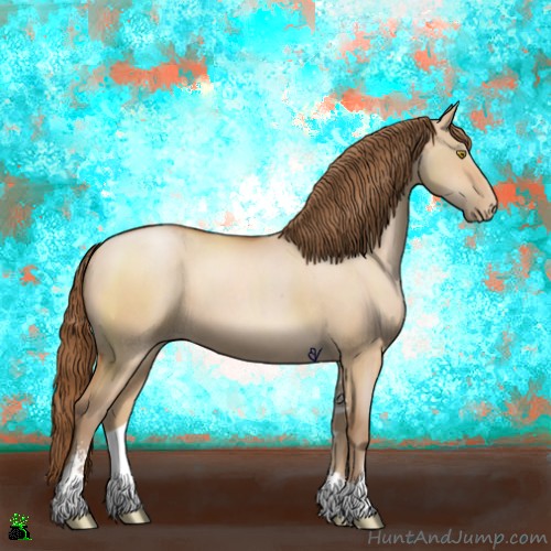 Horse Color:Bay Pearl Dun Sabino 