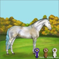 Horse Color:Watercolor White Spotted Brown Ice Onyx