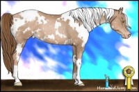 Horse Color:White Spotted Liver Chestnut Pearl Snowcap 