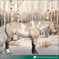 Horse Color:Gray White Spotted Silver Bay Roan Dun 