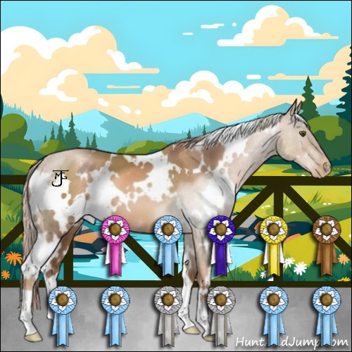 Horse Color:White Spotted Liver Chestnut Pearl 