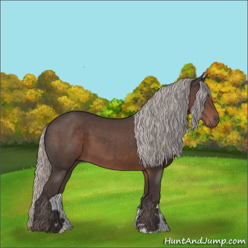 Horse Color:Silver Black Sabino 