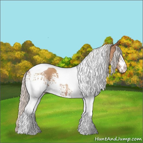 Horse Color:White Spotted Silver Brown Pearl Tobiano Rabicano