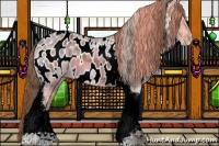 Horse Color:Chestnut Ice Tobiano Near Leopard 