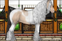 Horse Color:Sable Champagne Dun Tobiano 